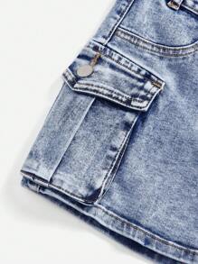 SHEIN ICON Minigonna jeans a vita bassa, di moda per l'estate