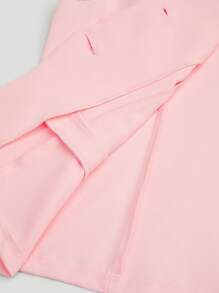 Sweetra Plus Size Fashionable And Sweet Style Sleeveless Top And Pleated Skirt 2 Pieces Set - Pink - View 7