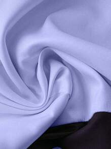 Franclia Women's Fashionable French Style Waist Cinched Contrast Color Dress, Spring/Summer - Mauve Purple - View 3