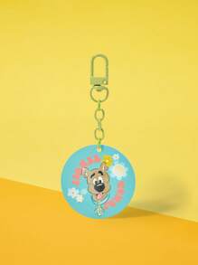 SCOOBY-DOO X SHEIN 1 pieza Llavero de acrílico verde con perro de dibujos animados alegre y adorable, colgante de bolso, regalo para amigos