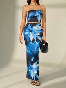 SHEIN Tall Women Two Pieces Outfits For Daily Wear - Black - View 6