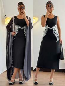 Gloray Women Two Pieces Outfits For Daily Wear - Black - View 1