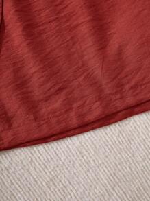 Calvaya 2 Stücke Damen Shorts in Übegrößen mit hoher Taille und Papiertütenraffung, Lässig Urlaubsshorts