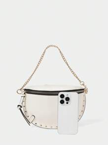 SHECARRY Women 1pc Simple Fashion Casual Waist Bag, Everyday Wear