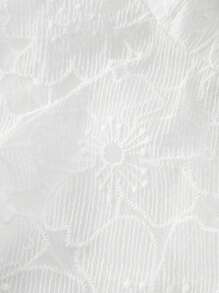 SHEIN MOD Lace Asymmetrical Hem Charming White Top With Front Tie, Beach, Bohemia, Fairycore, Sexy, Lace, Going Out, Sheer, Tea Party, Vacation Top