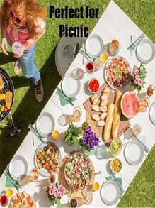 1 件，54x108 英寸，高品质一次性塑料桌布，装饰性矩形一次性桌布，塑料白色桌布，活动婚礼，室内和室外，派对装饰，适用于万圣节派对、活动和婚礼，室内和室外，圣诞派对用品 - 彩色 - 查看 18