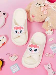 Cuccoo Women's Fashionable Summer Indoor/Outdoor Thick-Sole Quiet Non-Slip EVA Beach Slippers - White - View 1