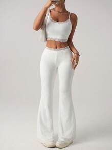 SHEIN ICON Women Two Pieces Outfits For Daily Wear - White - View 1