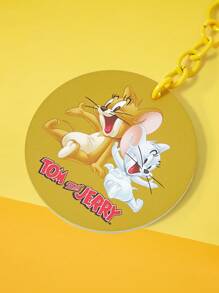 TOM & JERRY X SHEIN 1 Stück süßer und freundlicher Cartoon Muster Acryl Schlüsselanhänger/Taschenanhänger, Geschenk für Freunde