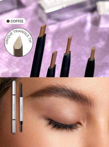 SHEGLAM 雙頭細眉筆-咖啡防水雙頭眉筆持久防暈染填充勾勒三角頭眉妝眉筆 品牌 美容 化妝 化妝品 適合女性與女孩 完美搭配夏季春季 Y2K 時尚 流行 生日 母親節禮物 假期 派對準備就緒 最佳顏色 - 咖啡 - 查看 1