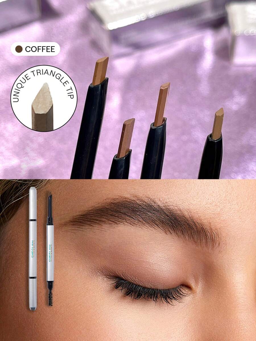 SHEGLAM 雙頭細眉筆-咖啡防水雙頭眉筆持久防暈染填充勾勒三角頭眉妝眉筆 品牌 美容 化妝 化妝品 適合女性與女孩 完美搭配夏季春季 Y2K 時尚 流行 生日 母親節禮物 假期 派對準備就緒 最佳顏色 - 咖啡 - 查看 1