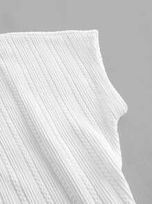 SHEIN Áo thun nữ hở lưng gợi cảm tay ngắn có họa tiết, thích hợp cho tiệc hè và kỳ nghỉ bãi biển - Nhiều màu - Xem 3