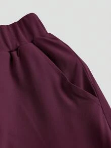 TaskEZ Simple Solid Color Cap Sleeve Top & Pants Nurse Scrub Uniform Set