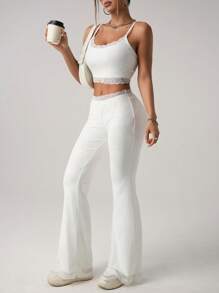 SHEIN ICON Women Two Pieces Outfits For Daily Wear - White - View 8