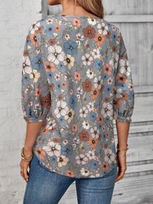 EMERY ROSE Summer Going Out Tops Women Women Blouses - Grey - View 2