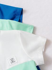 3件套年轻男孩简约时尚舒适休闲户外短袖衬衫套装