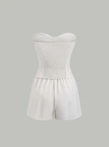 Sweetra Women Two Pieces Outfits For Daily Wear - Apricot - View 2