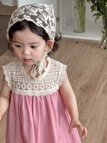 Dazy Kids Toddler Girls' Round Neck Lace Casual Nature-Inspired Sleeveless Dress - Pink - View 5