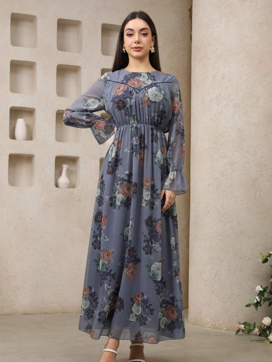 Graceveil 女式阿拉伯风格印花长裙 - 彩色 - 查看 1