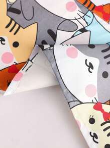 1 pieza Delantal impermeable con estampado de gato, para cocina, baño, hogar, suministros del hogar