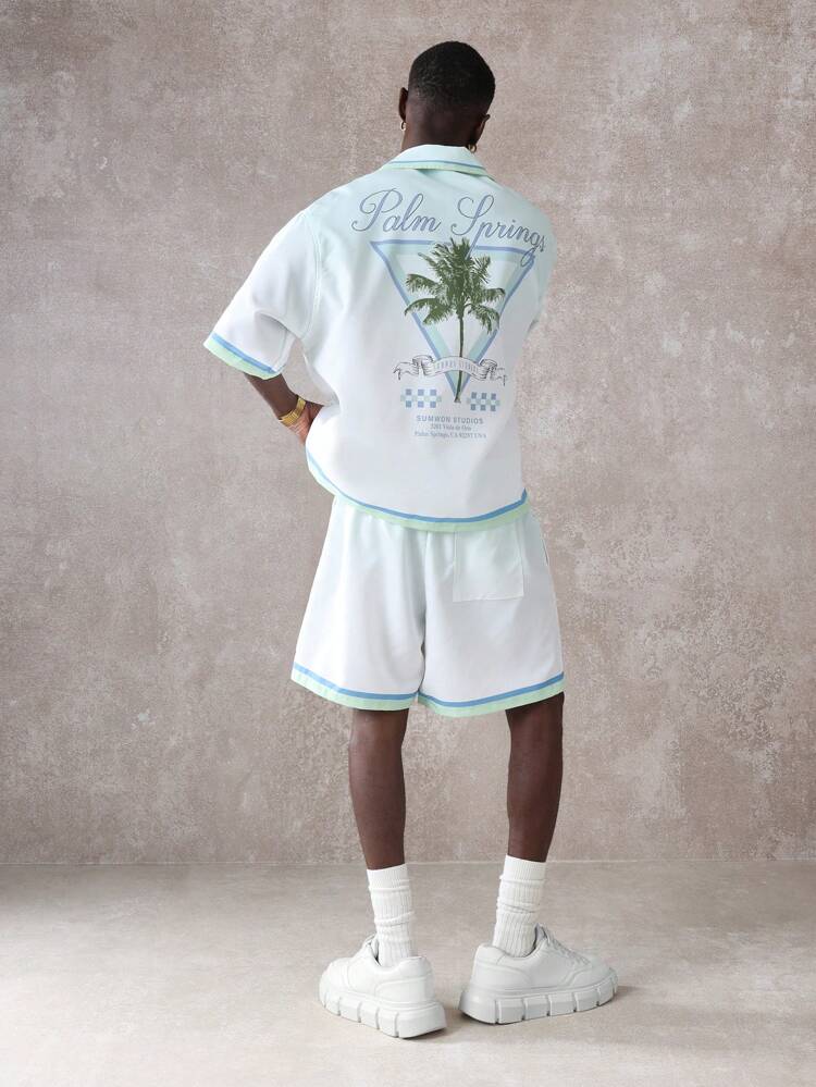 Shirt Co-Ords Matching Short Sleeve Shirt And Shorts