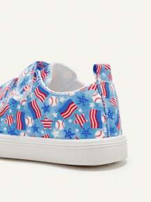 Cozy Pixies 1 Đôi Giày Thể Thao Đế Bằng Vải Canvas Màu Xanh Cho Bé Trai Thời Trang Dễ Thương Thoải Mái Thoáng Khí Thường Ngày, Phù Hợp Với Mọi Mùa Mặc Hàng Ngày - Nhiều màu - Xem 8