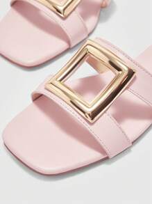 CUCCOO BIZCHIC Women's Fashion Pink Flat Sandals, Simple & Practical Multipurpose - Baby Pink - View 7