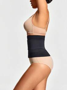 SHAPORA Women's Waist Cincher, Solid Color, Minimalist, Versatile - Black - View 5