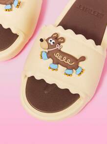 Cuccoo Women's Fashion Thick Sole Quiet Non-Slip Beach EVA Slippers For Indoor And Outdoor, Summer - Khaki - View 5