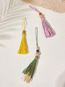 SHECARRY Stylish Tassel Bag Charm/Accessory For Vacation & Casual Use