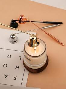 不锈钢烛芯剪套装防锈烛芯铲熄灭器家居装饰冥想礼物蜡烛爱好者带装饰支架