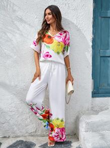 SHEIN Clasi Trang phục hai mảnh dành cho phụ nữ mặc hàng ngày - Nhiều màu - Xem 2