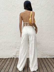 Muchica Women Two Pieces Outfits For Daily Wear - White - View 2