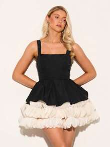 Glamine 女士夏季晚礼服，时尚女士连衣裙，生日女士短裙，夏季女士连衣裙，优雅礼服，女士服装，女士夏季服装 - 黑色 - 查看 6