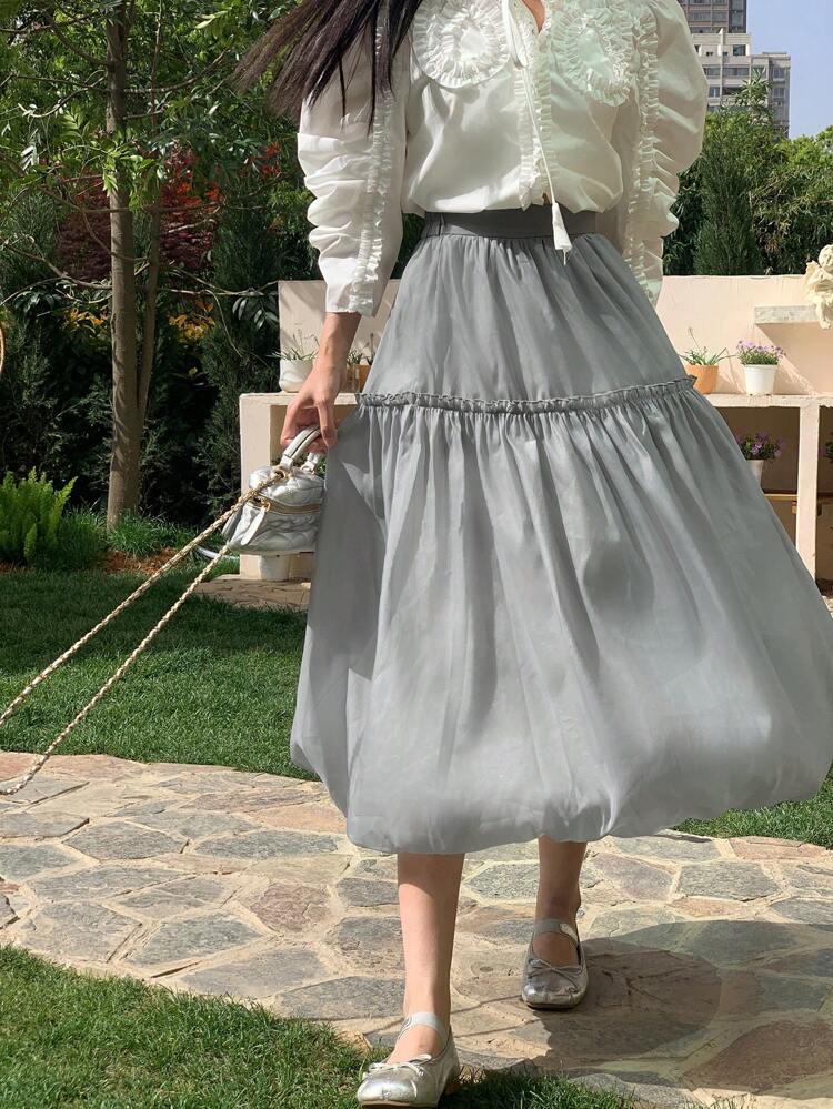Women's Casual Loose Mesh Versatile Summer Skirt