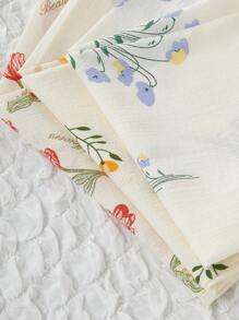 CottageSlumber Set de 3 pantalones de pijama con cintura elástica y estampado floral para vacaciones y temporada festiva