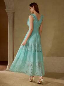 MOTF PREMIUM VÁY REN XỒN TỰA - Màu xanh bạc hà - Xem 5