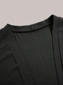 SHEIN Clasi 2件套大码女式修身优雅连衣裙和开衫套装 - 綠色 - 查看 8