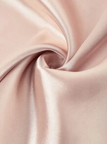 Ellevyn Women's Elegant Champagne Satin Midi Dress With V Neck And Cap Sleeves For Special Occasions - Champagne - View 5