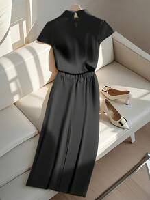 Franclia Women Two Pieces Outfits For Daily Wear - Black - View 2