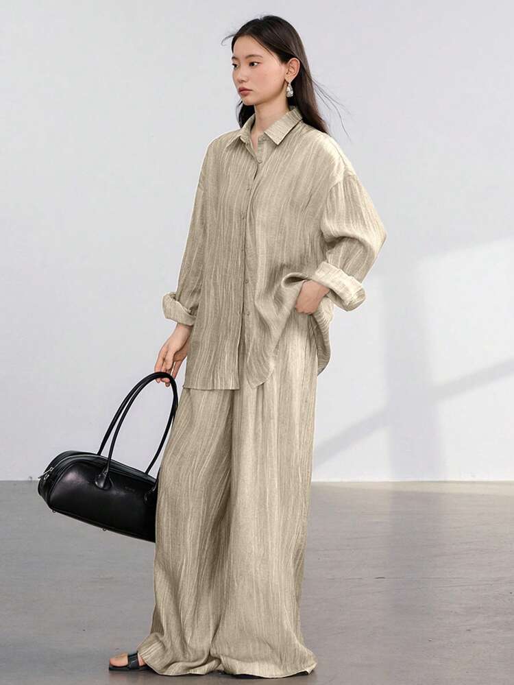 Conjunto de dos piezas para mujer para uso diario, casual de negocios, atuendos de maestra, ropa de otoño, conjuntos de salón para mujer