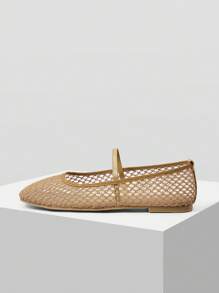 MOTF PREMIUM Sandalias planas con trenzas y punta cuadrada - Marrón Mocha - Ver 3