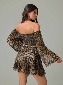 SHEIN Tall Women Two Pieces Outfits For Daily Wear - Brown - View 2