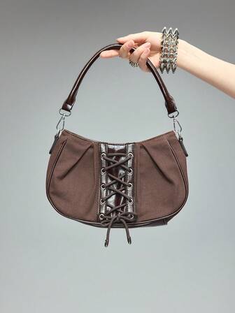 Fairycore Women's Y2K Sweet & Chic Shoulder Bag, Casual Streetwear Style