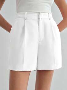 MOTF STUDIO Shorts con tasche inclinate e pinces