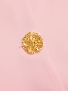 Sweetra Plus Size Fashionable And Sweet Style Sleeveless Top And Pleated Skirt 2 Pieces Set - Pink - View 4