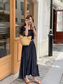 DAZY Women Denim Two Pieces Outfits Vacation - Blue - View 3
