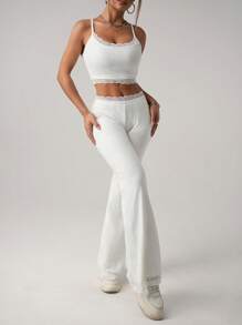 SHEIN ICON Women Two Pieces Outfits For Daily Wear - White - View 7
