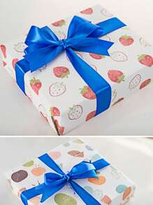 SHEIN 1pc Satin Ribbon(22 Meters/Roll),Double Faced Satin Ribbon For DIY Rose Decor, Gift Wrapping - Wedding Party Bow Ribbon For Table Chair Decoration, Flower Door, Gift Box, Cake Decor, Apparel Accessories, Weaving ,Creates Elegant Festive Atmosphere,Bow Ribbon(0.6/1/1.5/2/2.5/4/5 Cm Width) - Royal Blue - View 4