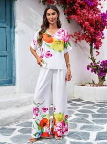 SHEIN Clasi Trang phục hai mảnh dành cho phụ nữ mặc hàng ngày - Nhiều màu - Xem 5